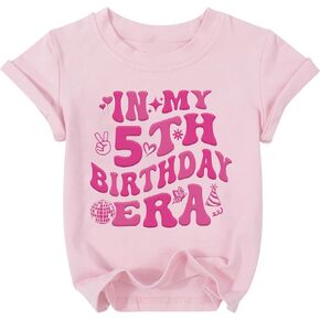 Birthday Kids Toddler Baby Girls Shirt in My One/Two Year Old Era Tshirt Young Wild Tee Tops
