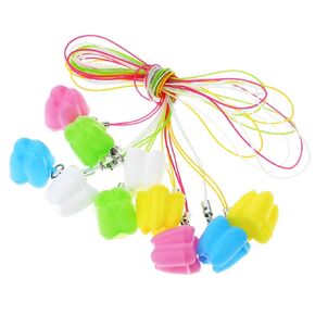 10 Pcs Tooth Saver Necklaces Lost Teeth Storage Box Tooth Necklace for Lost Teeth Organizer Baby Milk Teeth Storage Cases Fairy Save Box for Children Tooth Fairy Bag School Classroom Party Supply