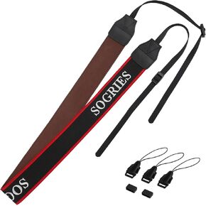 Camera Strap Black Neck Shoulder Strap with Quick Release Buckles,Adjustable Safety Strap for DSLR Binoculars