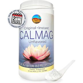 Outback Naturals CalMag, High Absorption 2:1 Calcium and Magnesium Citrate Powder Supplement; Promotes Stress Relief, Sleep & Bone Health (Unflavored 16.5 oz.)
