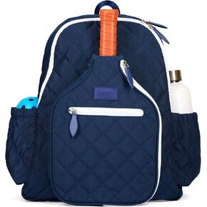 Ame & Lulu Pickleball Time Backpack (Quilted White/Green)