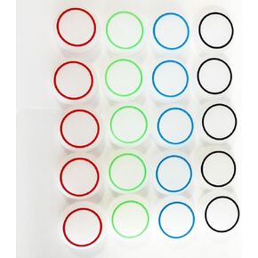 20 Pcs Controller Thumbstick Caps Replacement Silicone Touch Controller White Colorful Rocker Cover for PS3 / PS4 / PS5