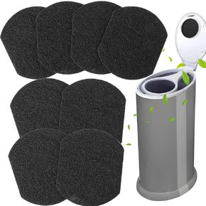 8Pcs Diaper Pail Deodorizer for Ubbi,Diaper Pail Odor Eliminator,Activated Charcoal Filter Odor Absorber Compatible with Ubbi Diaper Pail,High Adsorptivity Diaper Trash Can Odor Control
