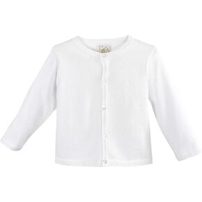 كارديجان أطفال ولادي بحافة سلم، 9 أشهر، أبيض in Kuwait