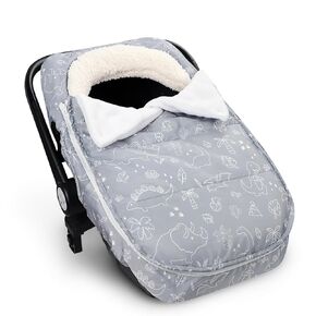 DILIMI Car Seat Covers for Babies, Winter Baby Car Seat Cover, Infant Car Seat Canopy for Boys Girls, Warm Windproof Carseat Canopy for Newborn, Pink Floral