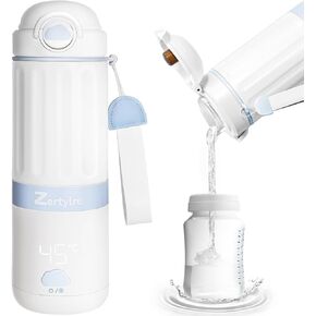 Portable Milk Warmer for Travel,New Upgrade Detachable Design,17Oz Larger Capacity Baby Bottle Warmer with Adjustable Temp & Keep Warm for Formula, Breastmilk,Fast Heating,13500 mAh