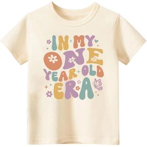 Baby Girl First Birthday Outfit 1st Birthday T-Shirt in My One Year Old Era Top