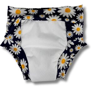 سروال تدريب من القماش العضوي قابل لإعادة الاستخدام، عالي الامتصاص أثناء الليل ومقاوم للماء (4-5، أقحوان) in Kuwait