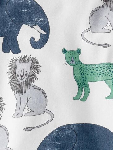 little planet by carter's Baby 2-Piece Pajamas Made with Organic Cotton, Safari, 9M in Saudi Arabia