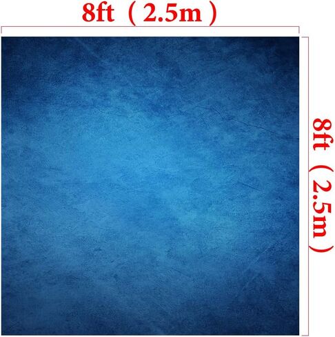 Kate 5×7ft Blue Portrait Photography Backdrop Abstract Photo Background for Photographer Video Pictures Photo Studio Prop Fabric in Saudi Arabia