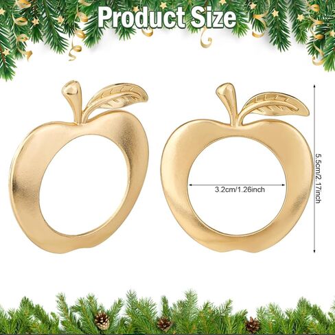 24 Pcs Gold Napkin Rings, Semicircle Metal Napkin Ring Holders Buckles, Fall Easter Thanksgiving Christmas Napkin Rings for Banquet, Party, Wedding Table Decor (24, Matte Gold Semicircle) in Saudi Arabia