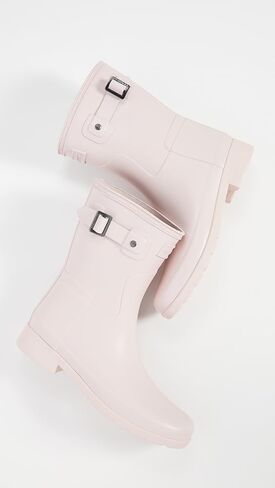 Hunters Boots Women's Refined Short Matte Boots, Echo, Pink, 10 Medium US in Saudi Arabia