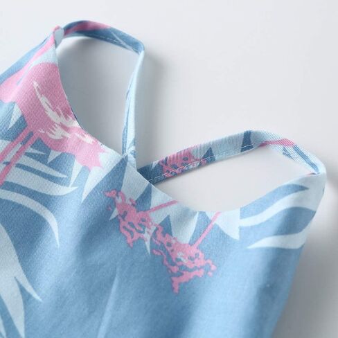 Toddler Vintage Floral Girls Dress Baby Backless Sundress Sleeveless Matching Outfits 5-6Y in Kuwait