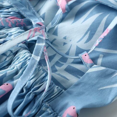 Toddler Vintage Floral Girls Dress Baby Backless Sundress Sleeveless Matching Outfits 5-6Y in Kuwait