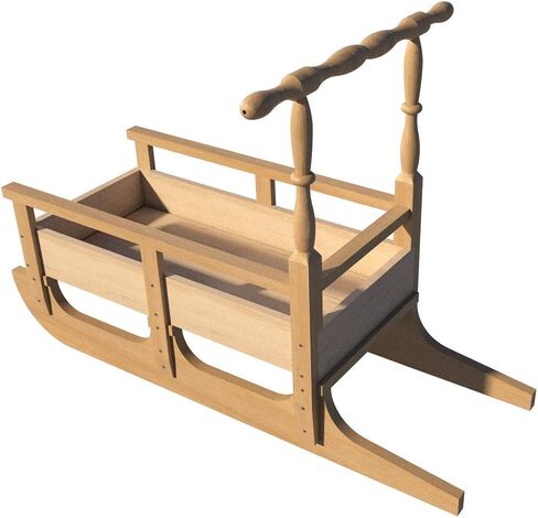 Wooden Snow Sled Plans DIY Downhill Sledding Winter Kids Children Woodworking in Saudi Arabia