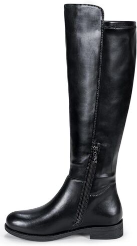 Vepose Women's 9662 Knee High Boots, Casual Tall Riding Boots Low Flat Heel, Comfortable and Inner Zipper. in Saudi Arabia
