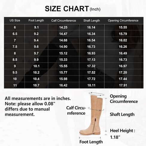 Vepose Women's 9662 Knee High Boots, Casual Tall Riding Boots Low Flat Heel, Comfortable and Inner Zipper. in Saudi Arabia