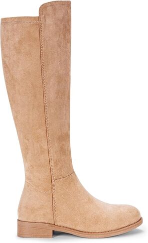 Vepose Women's 9662 Knee High Boots, Casual Tall Riding Boots Low Flat Heel, Comfortable and Inner Zipper. in Saudi Arabia