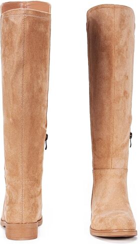Vepose Women's 9662 Knee High Boots, Casual Tall Riding Boots Low Flat Heel, Comfortable and Inner Zipper. in Saudi Arabia