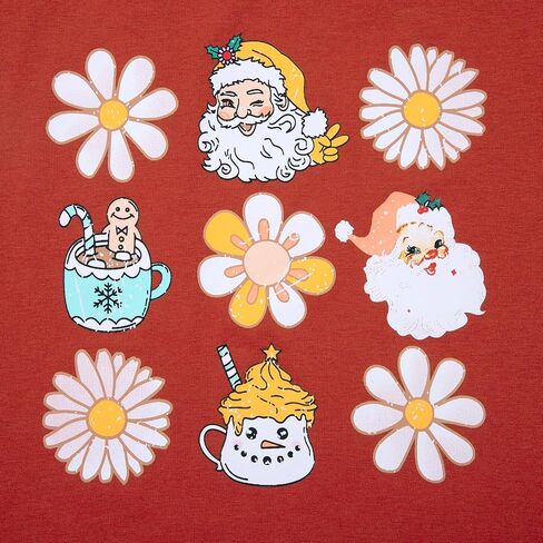 Toddler Girls Boys Christmas Shirt Funny Xmas Santa Claus Shirts Crewneck Short Sleeve Tops Fall Winter Outfits in Saudi Arabia
