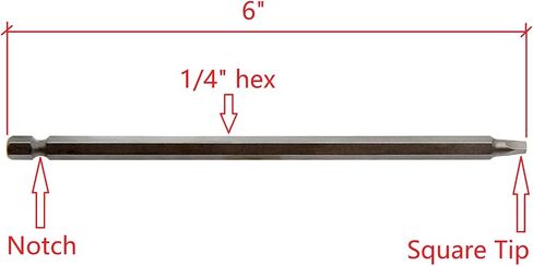 MaxTool 10PCs #1, 2, 3 x3" Screwdriver Power Bits Square Assorted Tip/Point/Head 1/4"Hex Drive #6150 Alloy Steel; SQsx3P10-6150 in Saudi Arabia