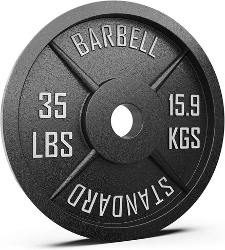 Synergee Standard Metal Weight Plates with 2" Opening for Bodybuilding, Olympic & Power lifting workouts. Metal Weight Plates Sold in Singles, Pairs & Sets. Available from 2.5 to 45 Pounds. in Saudi Arabia