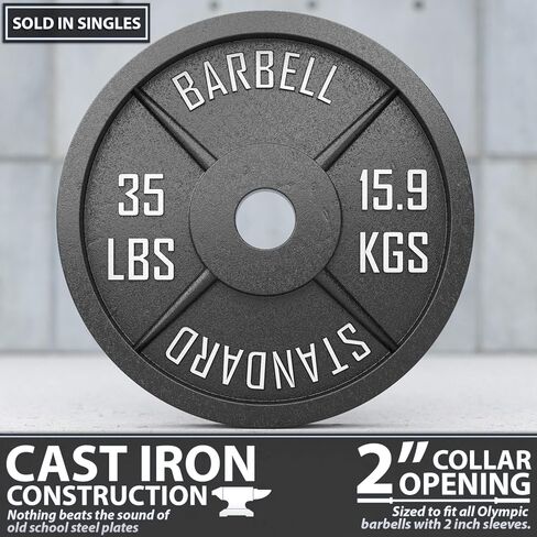 Synergee Standard Metal Weight Plates with 2" Opening for Bodybuilding, Olympic & Power lifting workouts. Metal Weight Plates Sold in Singles, Pairs & Sets. Available from 2.5 to 45 Pounds. in Saudi Arabia