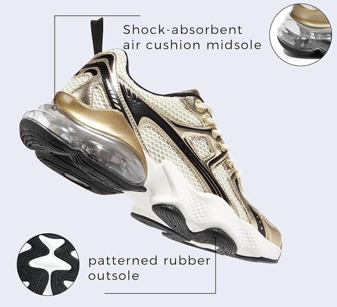 LUCKY STEP Women's Air Cushion Running Shoes Athletic Tennis Sneakers Lightweight Sports Mesh Gym Jogging Workout Walking Shoes in Kuwait