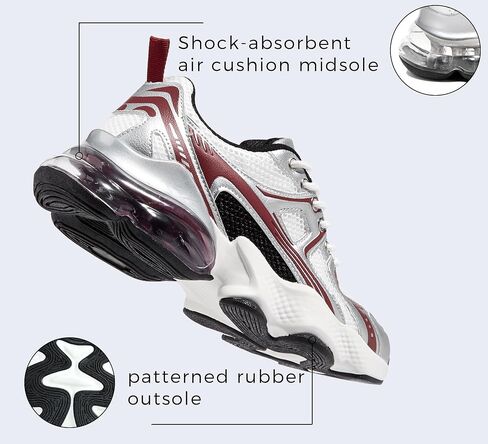 LUCKY STEP Women's Air Cushion Running Shoes Athletic Tennis Sneakers Lightweight Sports Mesh Gym Jogging Workout Walking Shoes in Kuwait