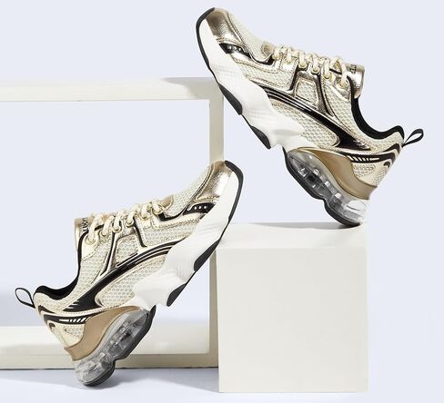 LUCKY STEP Women's Air Cushion Running Shoes Athletic Tennis Sneakers Lightweight Sports Mesh Gym Jogging Workout Walking Shoes in Kuwait