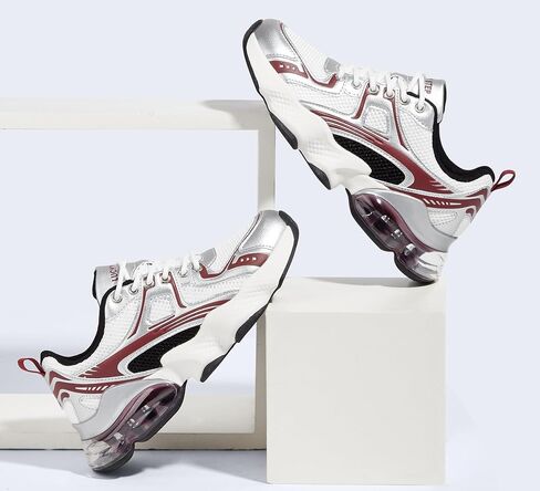 LUCKY STEP Women's Air Cushion Running Shoes Athletic Tennis Sneakers Lightweight Sports Mesh Gym Jogging Workout Walking Shoes in Kuwait