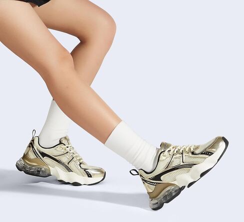 LUCKY STEP Women's Air Cushion Running Shoes Athletic Tennis Sneakers Lightweight Sports Mesh Gym Jogging Workout Walking Shoes in Kuwait
