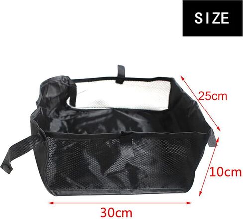 Stroller Organizer Under Baby Stroller Storage Basket Pram Waterproof Netting Underseat Basket Mesh for Stroller Storage Organizer Bag Accessories, 11.8x11.8x3.9inch in Kuwait