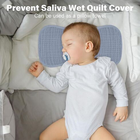 Muslin Baby Burp Washable Cloths Sets for Girl Boy Large, 8 Pack 100% Cotton Burp Clothes Absorbent Easy to Dry for Newborn Unisex 20 x 10 Inches(Grey) in Kuwait