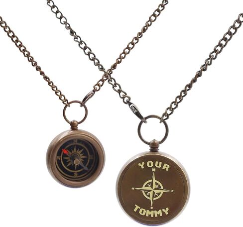 PORTHO زوج قلادة بوصلة بوصلة Your Tommy الخاصة بك - بوصلة معلقة على الحب - حرفة منجم بوصلة Tubbo الخاصة بك in Kuwait