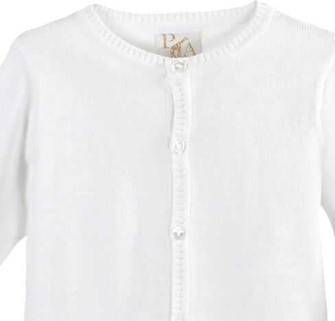 كارديجان أطفال ولادي بحافة سلم، 9 أشهر، أبيض in Kuwait