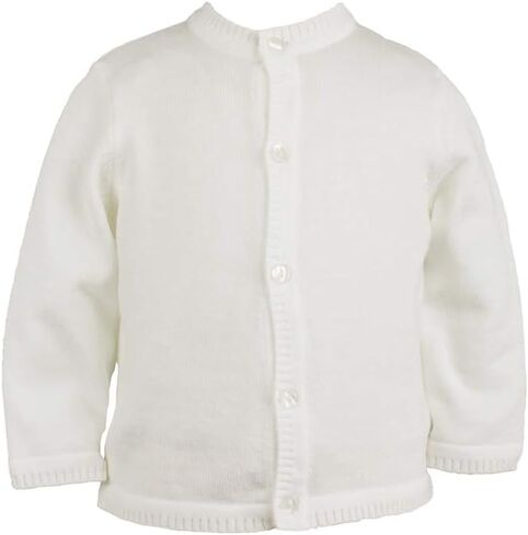 كارديجان أطفال ولادي بحافة سلم، 9 أشهر، أبيض in Kuwait