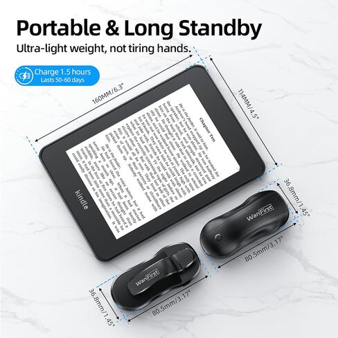 Remote Control Page Turner for Kindle Paperwhite Scribe Oasis, Sports Car Design, Kindle Clicker for E-Book Reading with Wrist Strap/Storage Bag in Saudi Arabia