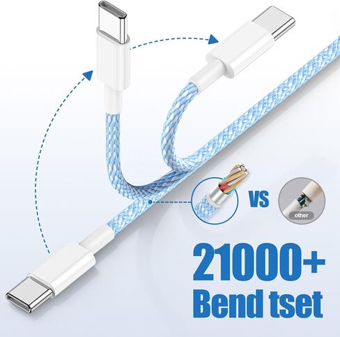 كابل شحن USB C إلى C بطول 10 أقدام، سلك شاحن سريع من النوع C إلى C طويل لهاتف Apple iPhone 16/16 Pro Max/iPhone 15 Plus/15 Pro Max، MacBook Pro، iPad 12.9/11 بوصة/Mini 6/Air 5/4، سامسونج جالاكسي S24+/S23-أخضر in Kuwait