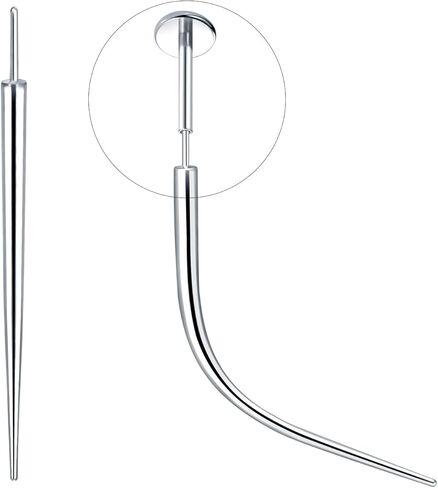 Oveta ثقب تفتق G23 التيتانيوم دفع في تفتق 20G دبوس الإدخال لأداة المجوهرات بدون خيوط، أنماط منحنية ومستقيمة in Kuwait