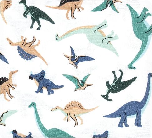 Hudson Baby Unisex Baby Cotton Rich Flannel Receiving Blankets 4-Pack, Dino Friends, One Size in Saudi Arabia