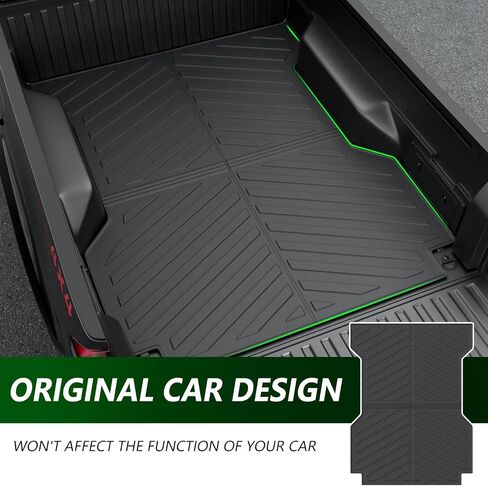 حصيرة سرير بطول 6 أقدام متوافقة مع 2005-2023 Toyota Tacoma Tailgate Mat الباب الخلفي بطانة TPE شاحنة استبدال بطانة السرير لملحقات Toyota Tacoma 2005-2023 (حصيرة سرير 6 أقدام + حصيرة الباب الخلفي) in Kuwait