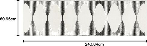 POLY & BARK Agram Runner 2'x8' in Mist White in Kuwait