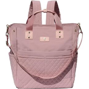 ESVAN Diaper Tote Bag Totepack Backpack Crossbody Bag 3 in 1 for Women Laptop Backpack Multifunctional with Insulated Pockets