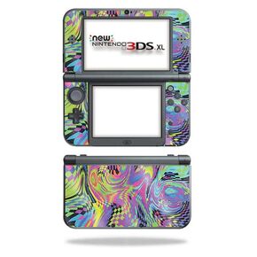 Glossy Glitter Gaming Skin Compatible with Nintendo New 3DS XL (2015) - Papercraft Magenta - Premium 3M Vinyl Protective Wrap Decal Cover - Easy to Apply | Crafted in The USA by MightySkins