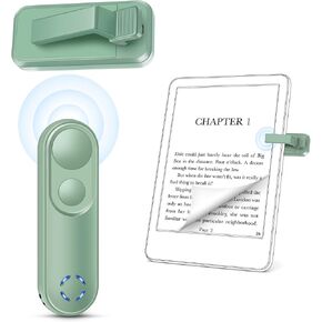 RF Remote Control Page Turner for Kindle Paperwhite Oasis Kobo,Clicker Page Turner Kindle Accessories for iPhone,iPad, Android Tablets Reading Novels,Camera Video Recording Remote(Green)