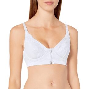 Women's Maternity Long Line 2 in 1 Bra, White, 38C