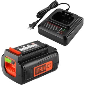 3.5Ah LBX2040 Battery and Charger Compatible with 40 Volt Max BD Lithium Battery LBX2040 LBXR36 LBXR2036 LST540 LBX1540 LST136W