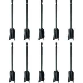 TAODAN 10PCS Black Epoxy Resin Mixer Plastic Paint Mixer for Drill Bit Suitable for Mixing Resins Paint and Ceramic Glazes