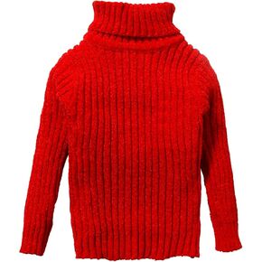 Baby Boys Turtleneck Knit Sweaters Toddler Girls High Collar Pullover Sweater Size 1-8T